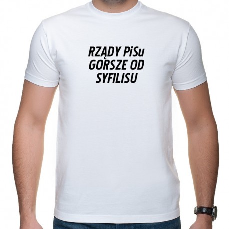 Rządy PiSu - t-shirt z nadrukiem