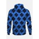 69 pattern big (bluza kapturowa fullprint) niebiesko-czarna 2-stronna